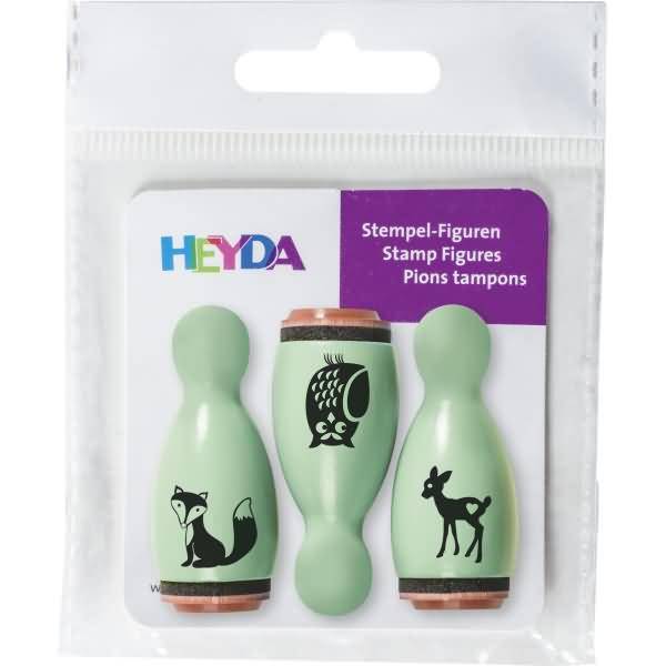 Mini Stempel 1,2cm VE=3 Stück Tiere-0