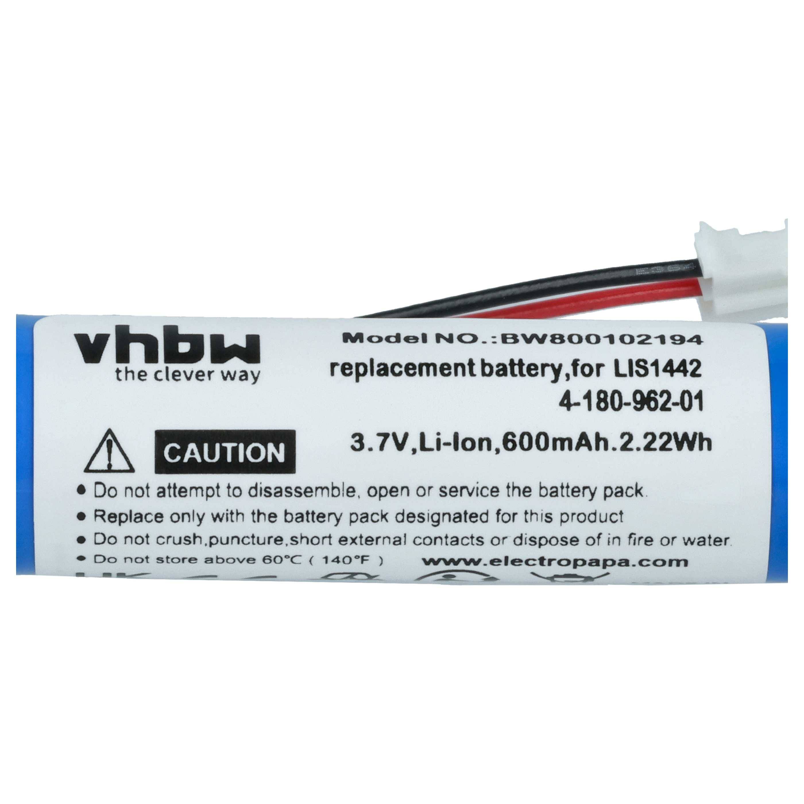 vhbw 1x Akku kompatibel mit Sony Playstation CECH-ZCS1T | CECH-ZCS1U, CECH-ZCS1J, CECH-ZCS1M Gamepad Controller (600 mAh-3