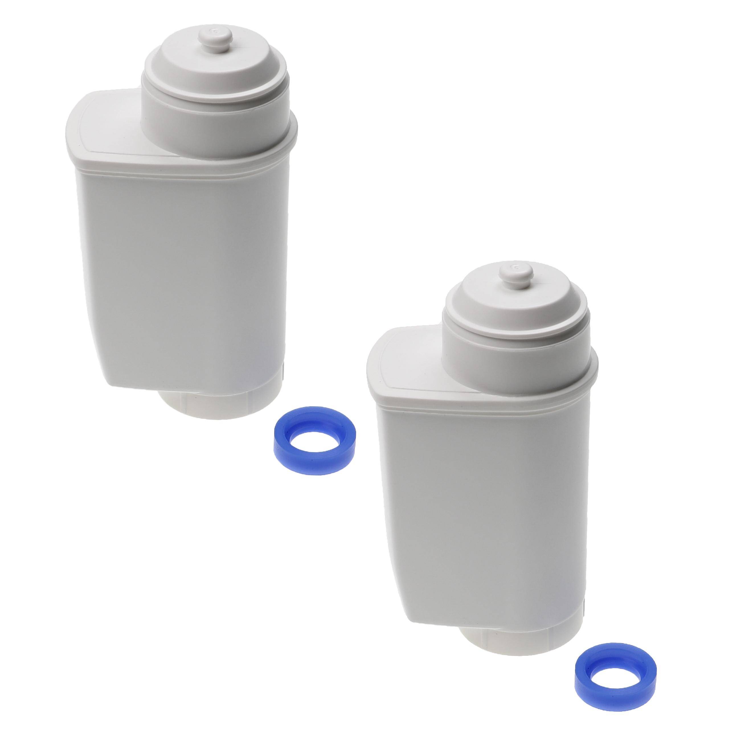 vhbw 2x Wasserfilter Filter kompatibel mit Wik 9757 CAM 57 Kaffeevollautomat, Espressomaschine Weiß-2