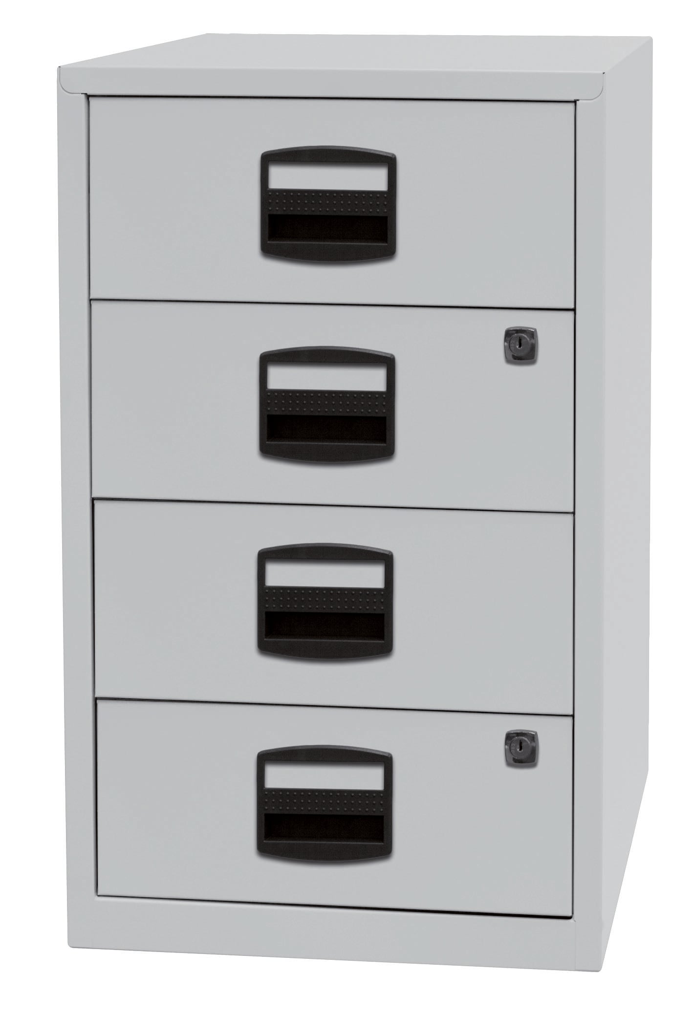 Beistellschrank PFA, 4 Universalschubladen, Farbe lichtgrau-1