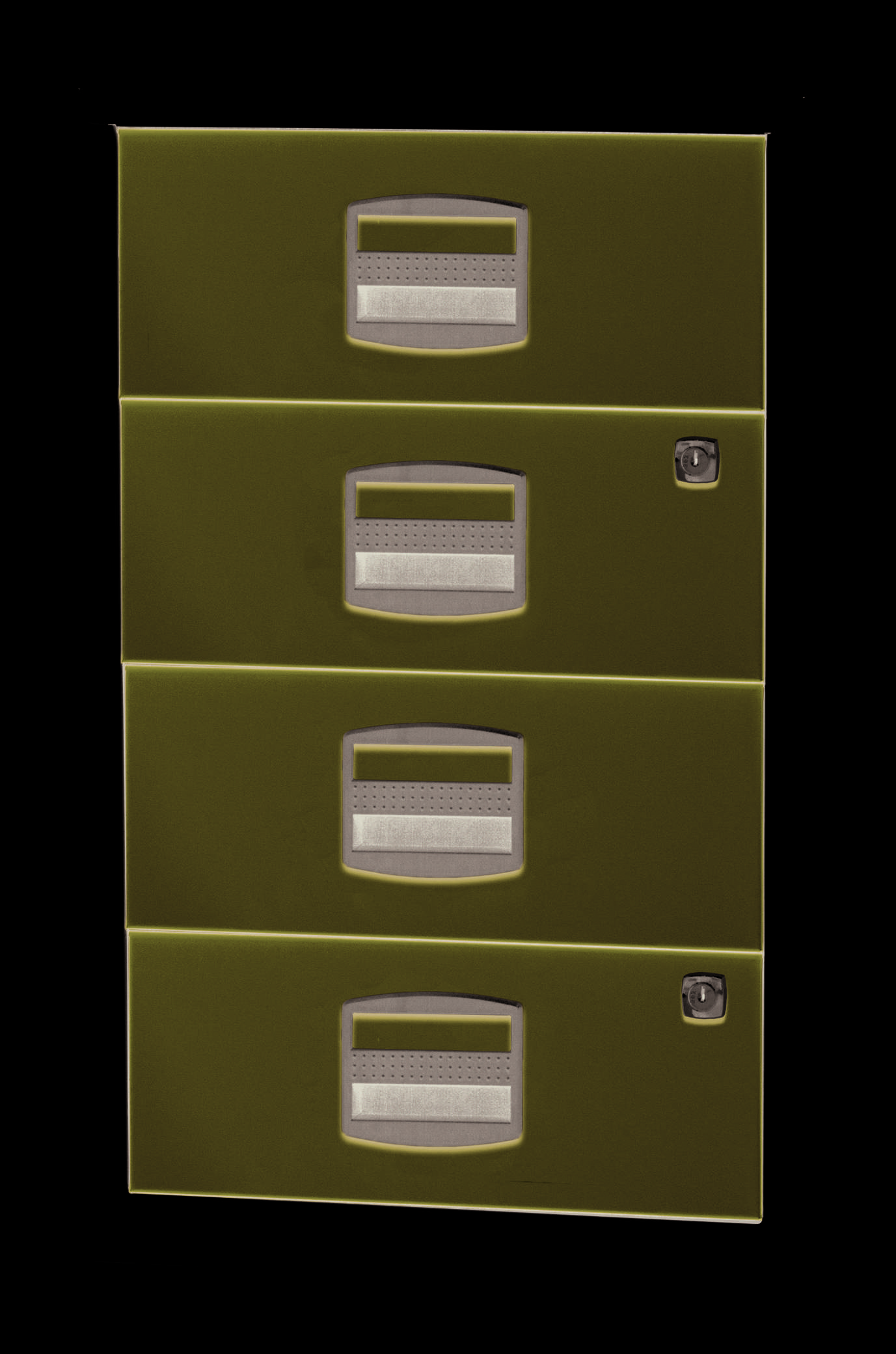 Beistellschrank PFA, 4 Universalschubladen, Farbe Korpus lichtgrau, Fronten oxfo-2