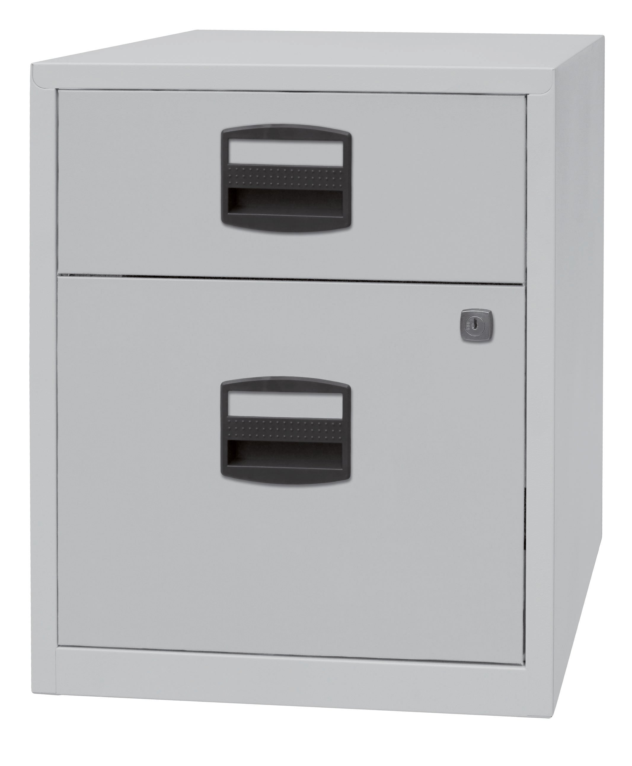 mobiler Beistellschrank PFA, 1 Universalschublade, 1 HR-Schublade, Farbe lichtgr-1