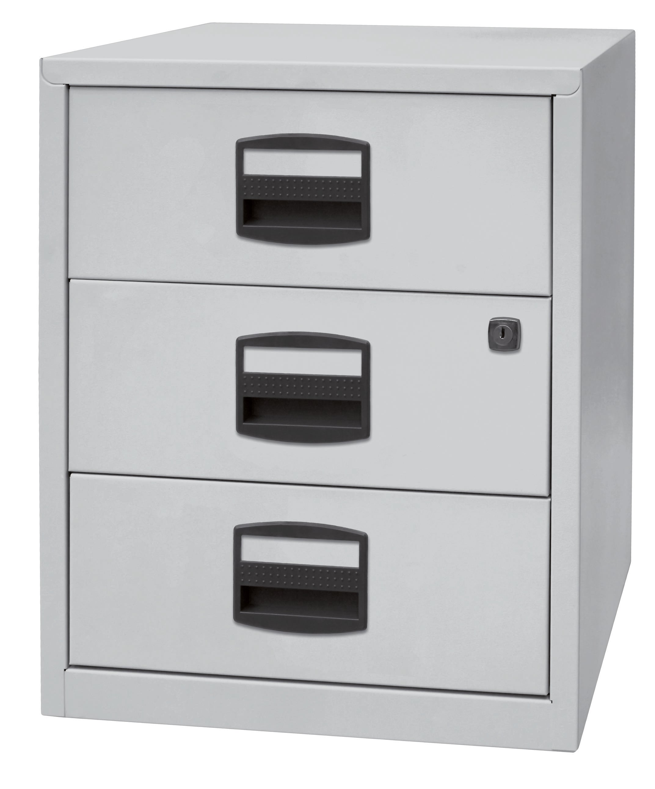 Mobiler Beistellschrank PFA 3 Universalschubladen lichtgrau. Bisley GmbH 18033249-1