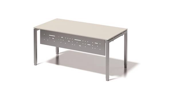 Fußraumblende für Schreibtisch Cito 2000mm Farbe silber