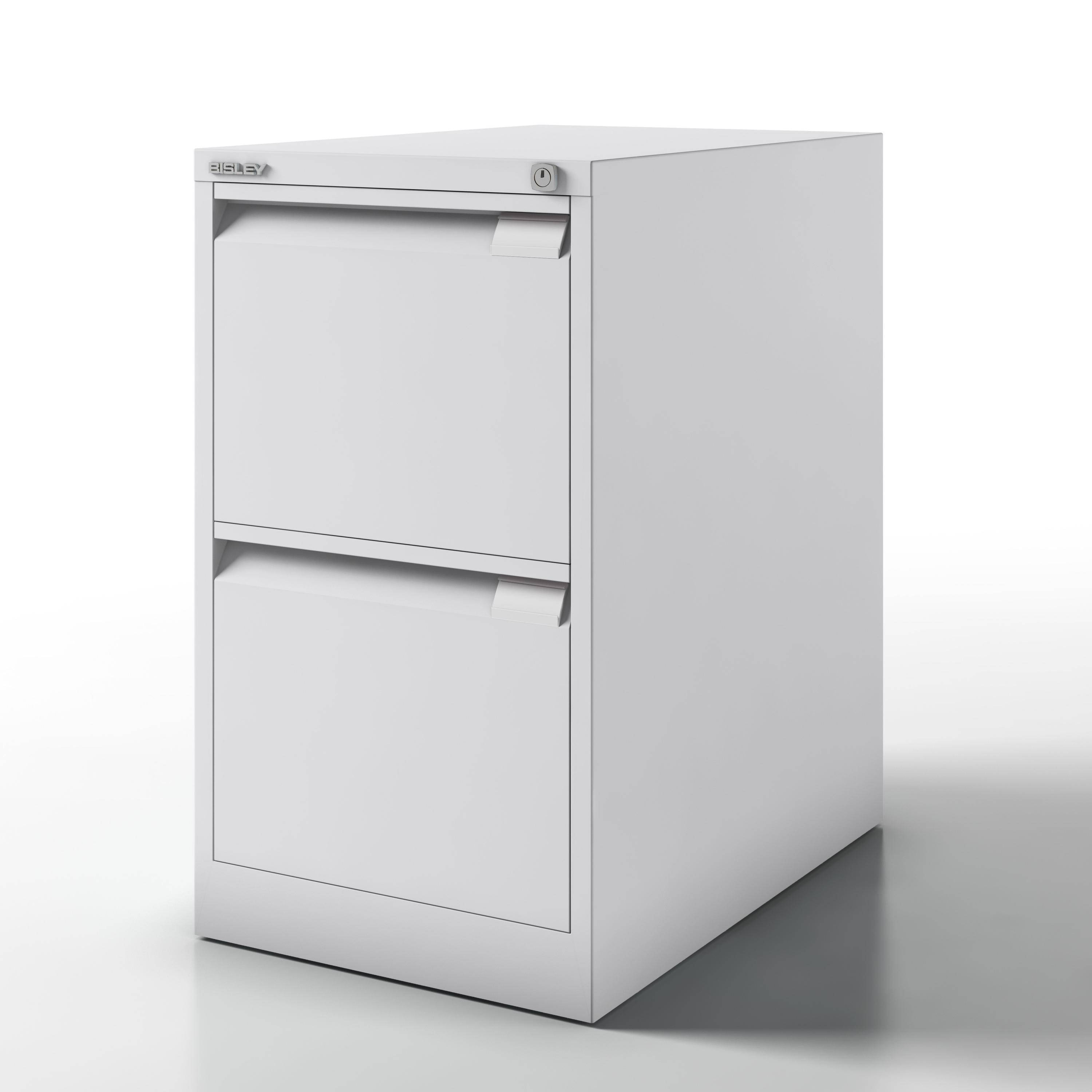 Bisley Hängeregistraturschrank, einbahnig, DIN A4, 2 HR-Schubladen, Farbe lichtg-2