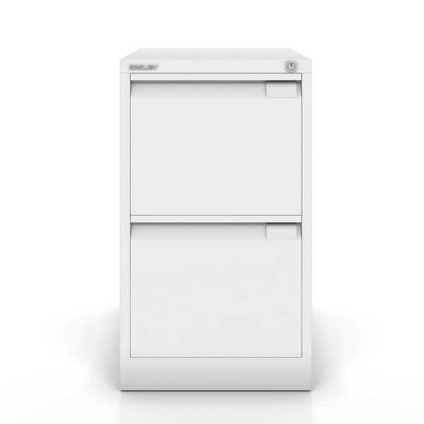 Hängeregistraturschrank 1-bahnig 2 Schübe DIN A4 verkehrsweiß. Bisley GmbH 18040049