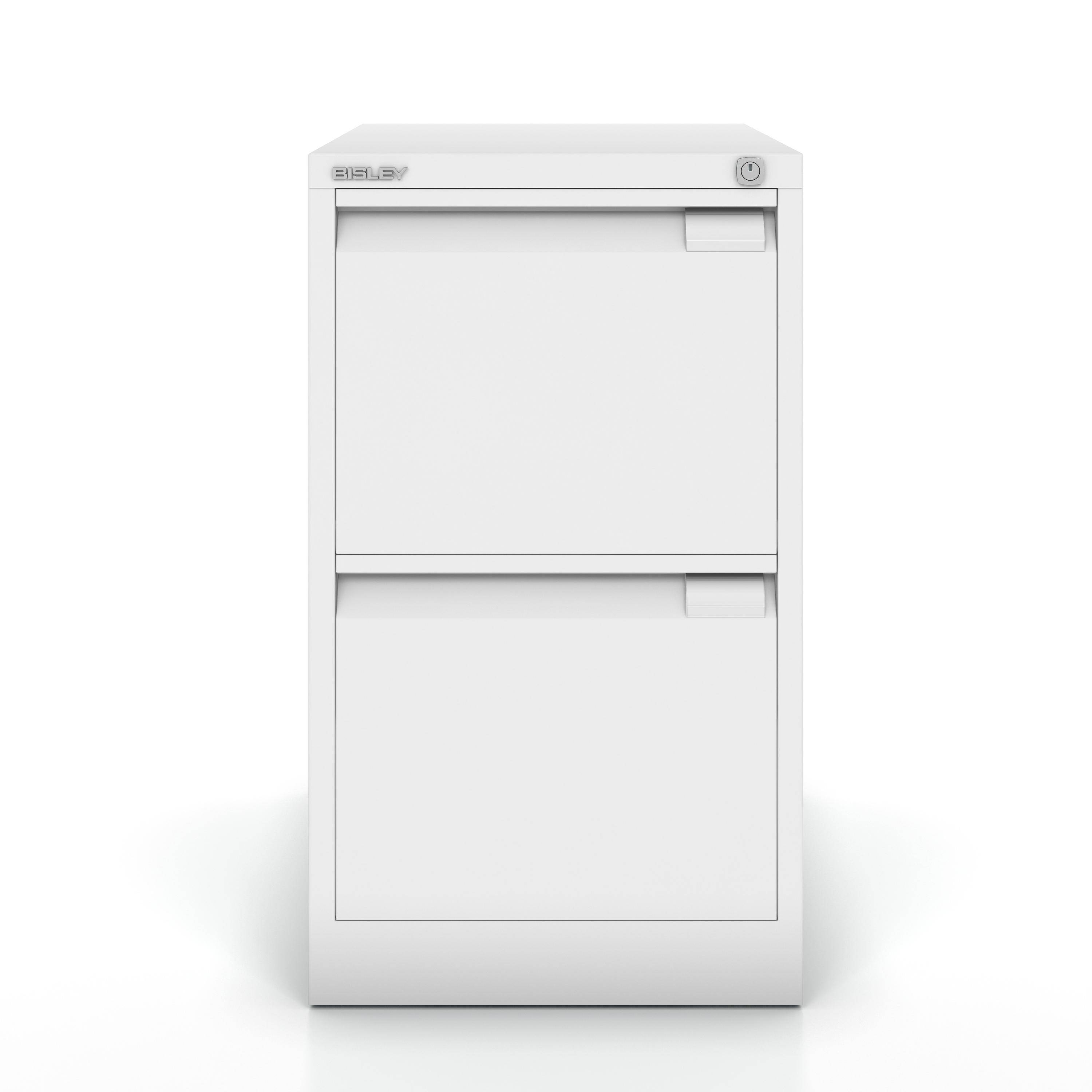 Hängeregistraturschrank 1-bahnig 2 Schübe DIN A4 verkehrsweiß. Bisley GmbH 18040049-0