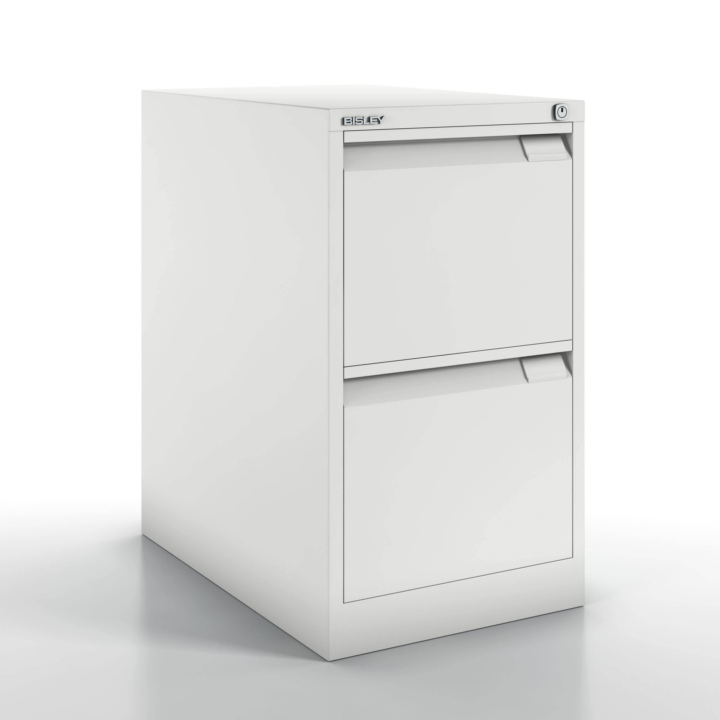 Hängeregistraturschrank 1-bahnig 2 Schübe DIN A4 verkehrsweiß. Bisley GmbH 18040049-1