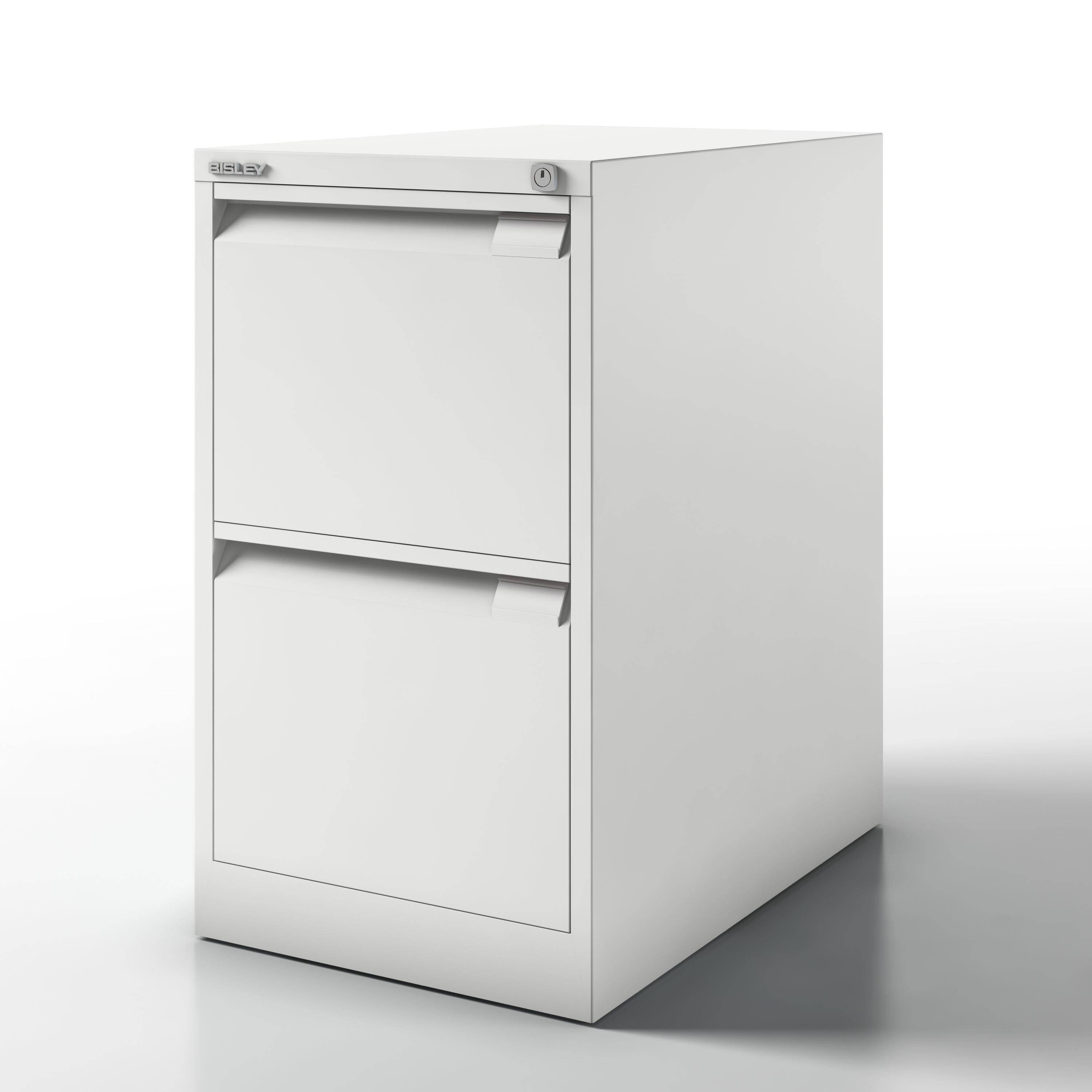 Hängeregistraturschrank 1-bahnig 2 Schübe DIN A4 verkehrsweiß. Bisley GmbH 18040049-2