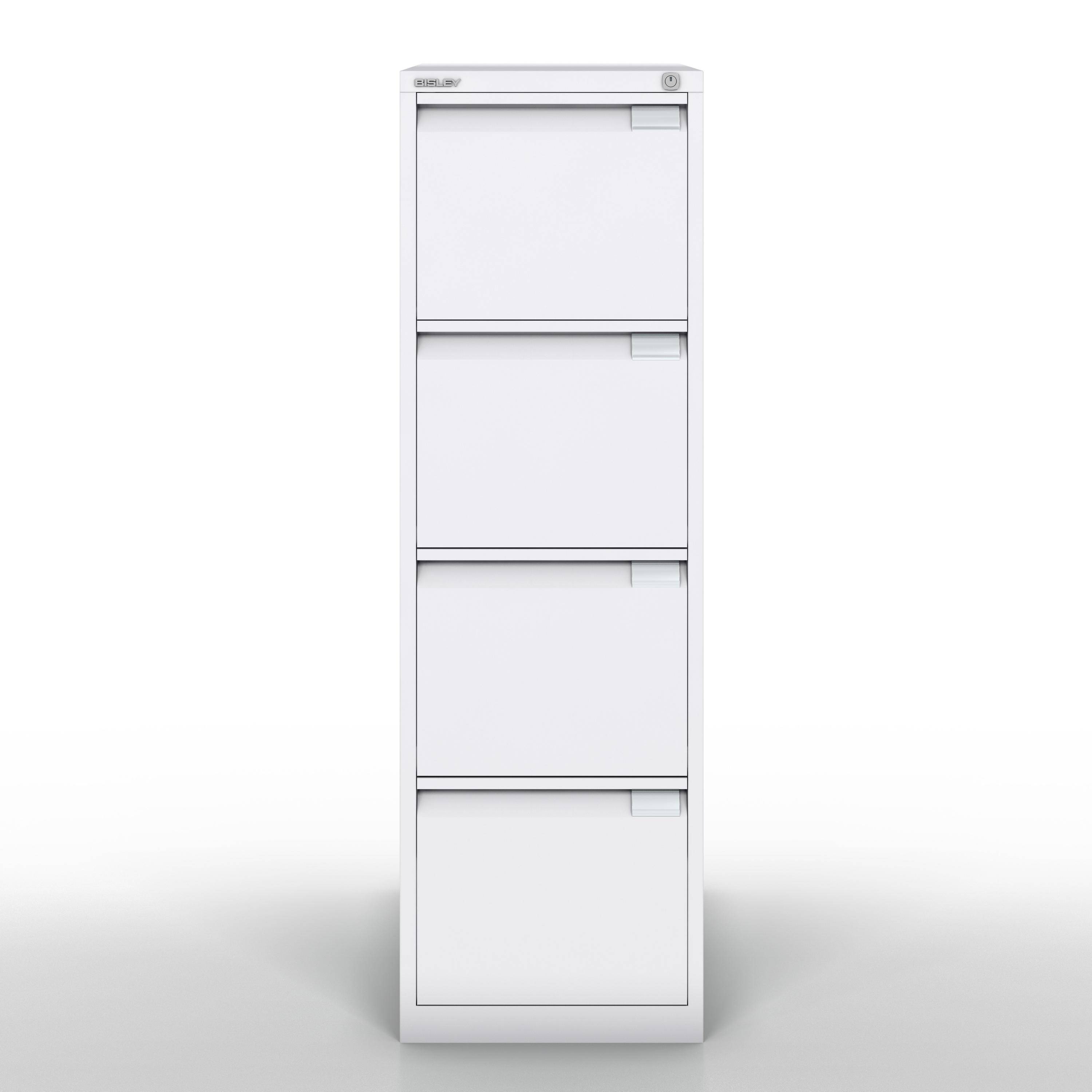 Bisley Hängeregistraturschrank, einbahnig, DIN A4, 4 HR-Schubladen, Farbe lichtg-0
