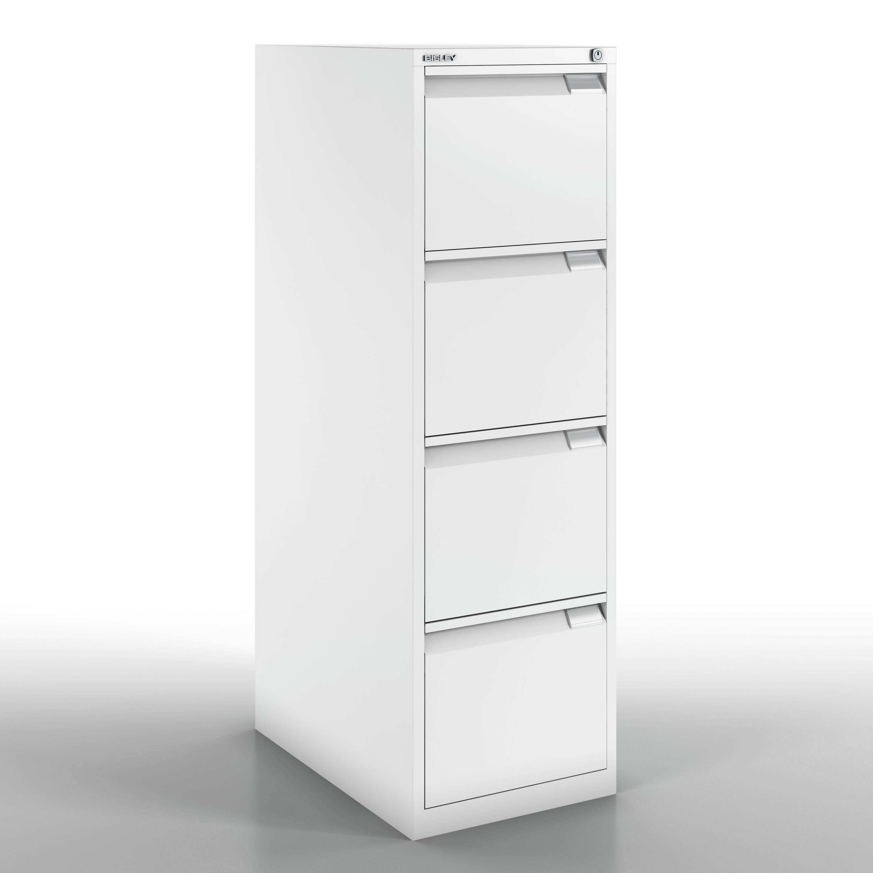 Bisley Hängeregistraturschrank, einbahnig, DIN A4, 4 HR-Schubladen, Farbe lichtg-2