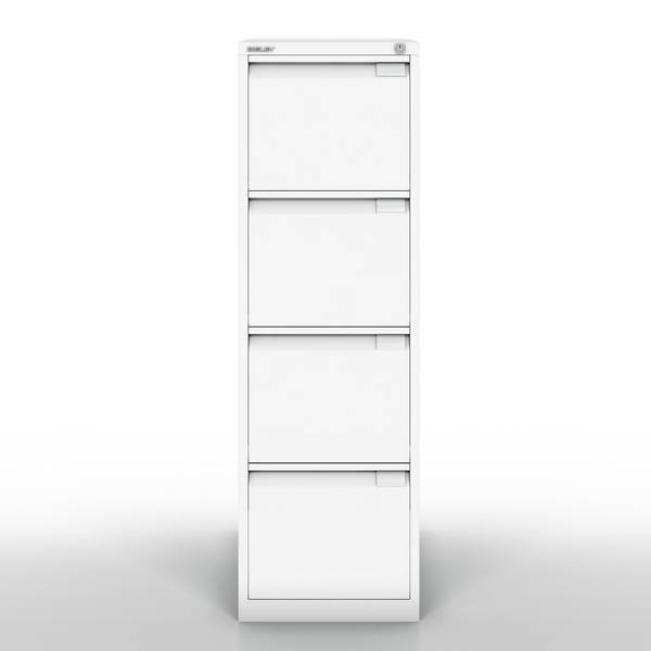 Bisley Hängeregistraturschrank, einbahnig, DIN A4, 4 HR-Schubladen, Farbe verkeh