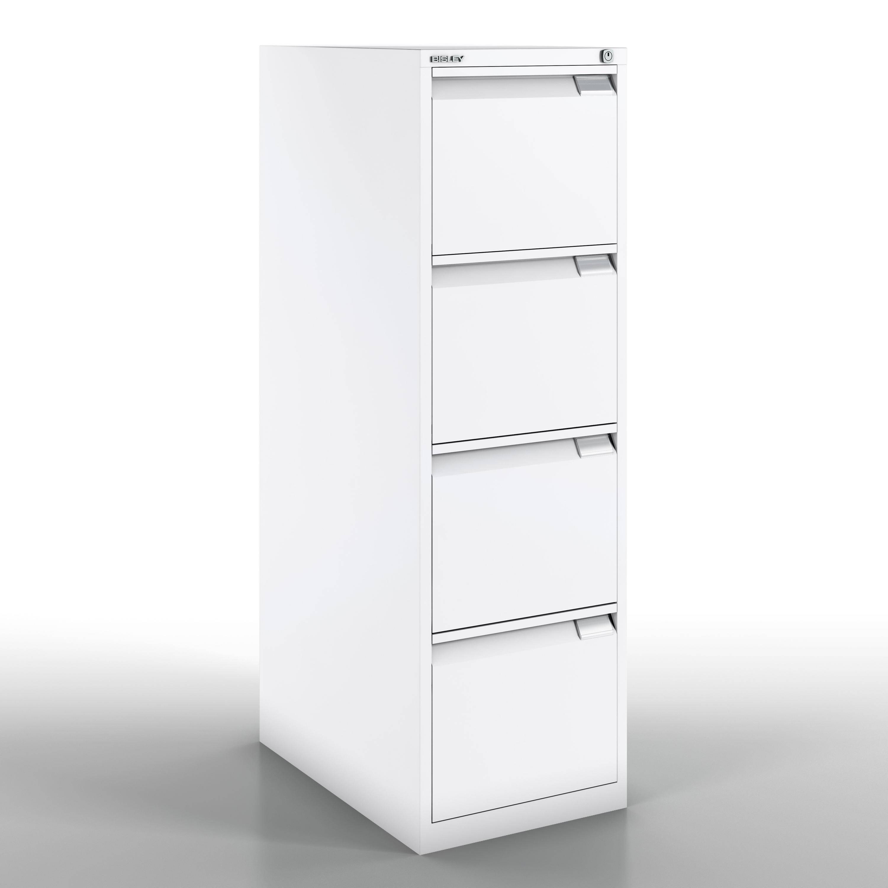 Bisley Hängeregistraturschrank, einbahnig, DIN A4, 4 HR-Schubladen, Farbe verkeh-2