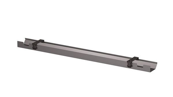 Kabelkanal für Schreibtisch Cito 1600mm Farbe anthrazitgrau