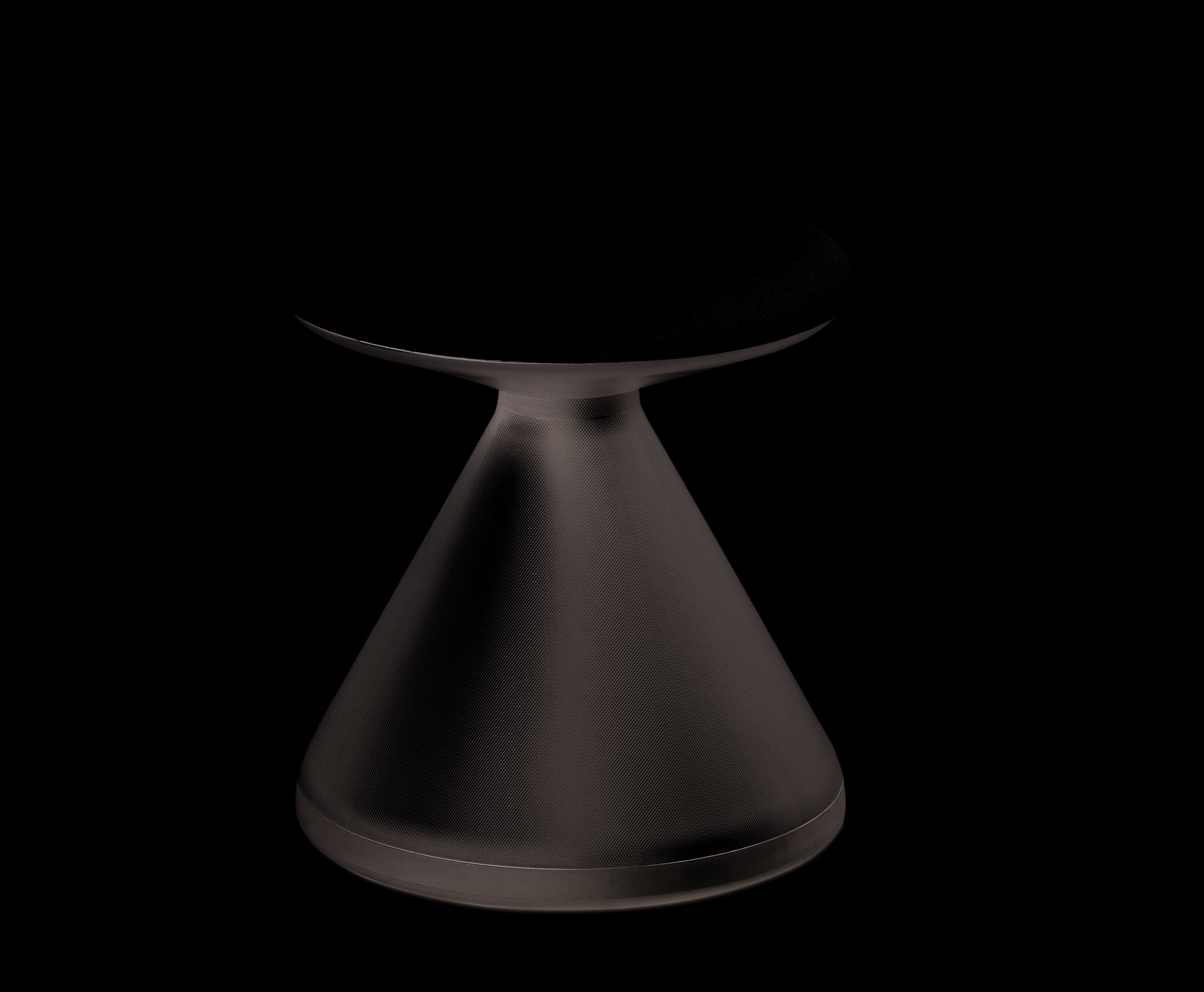 Hocker Fungus mit einem drehbaren, gepolsterten Sitz-0