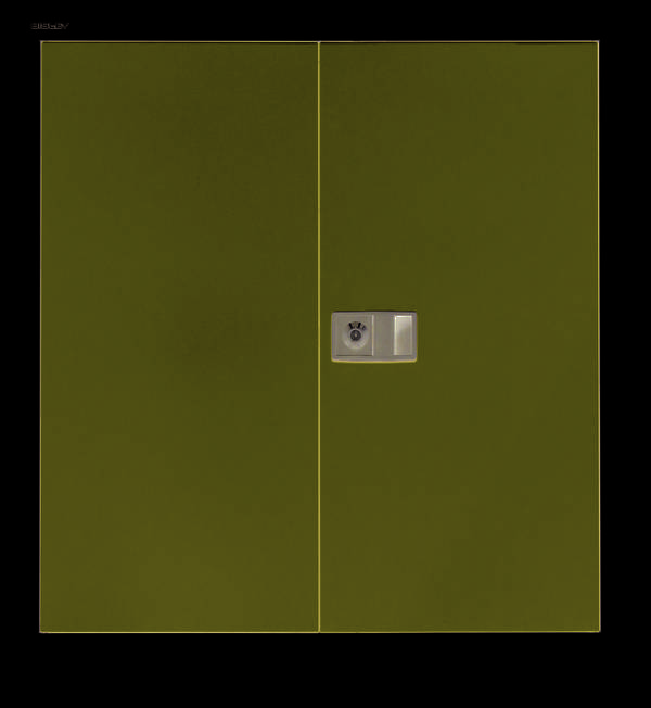 Bisley Flügeltürenschrank Universal, 1 Fachboden, 2 OH, Farbe Korpus lichtgrau,