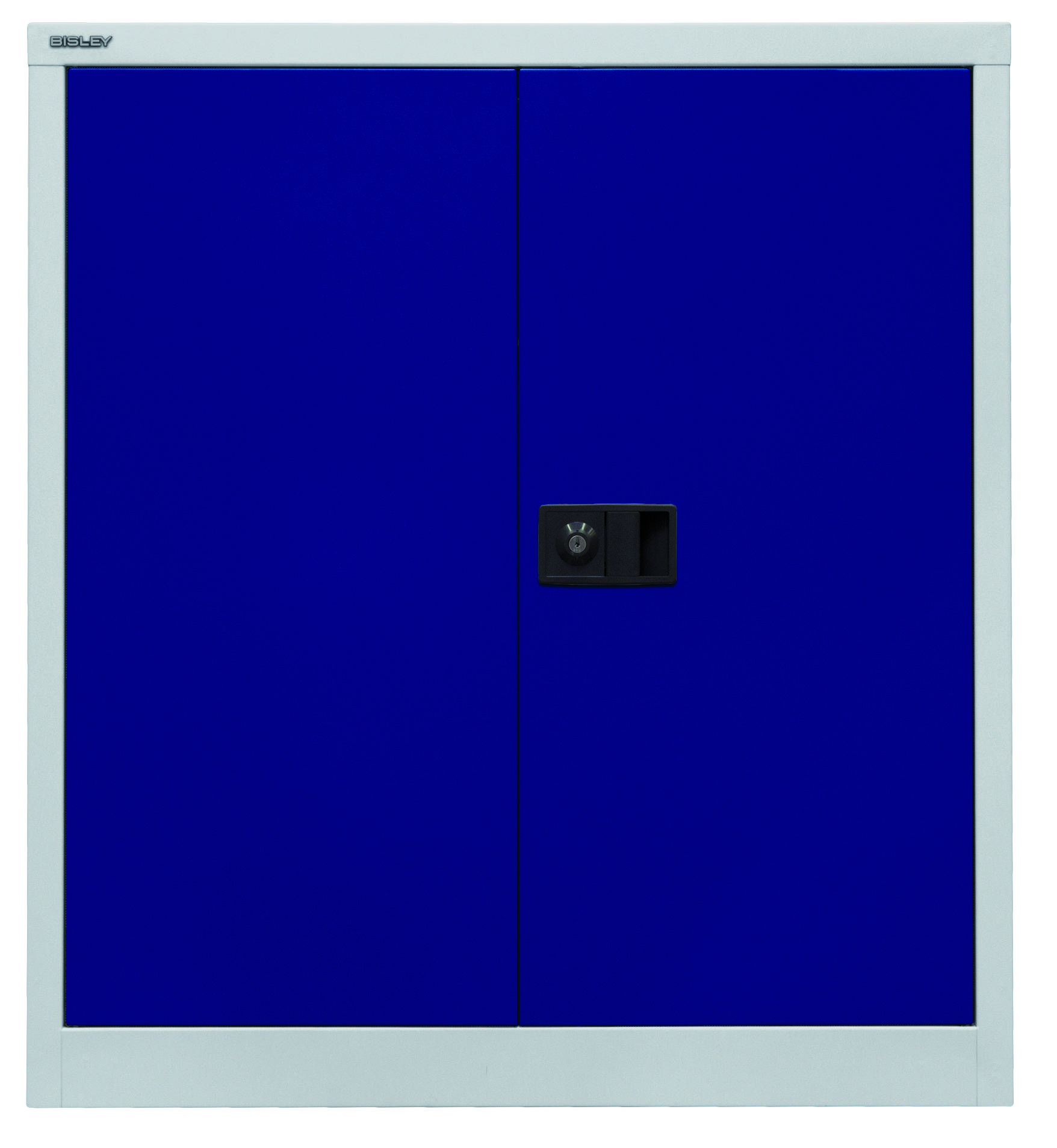 Bisley Flügeltürenschrank Universal, 1 Fachboden, 2 OH, Farbe Korpus lichtgrau,-0