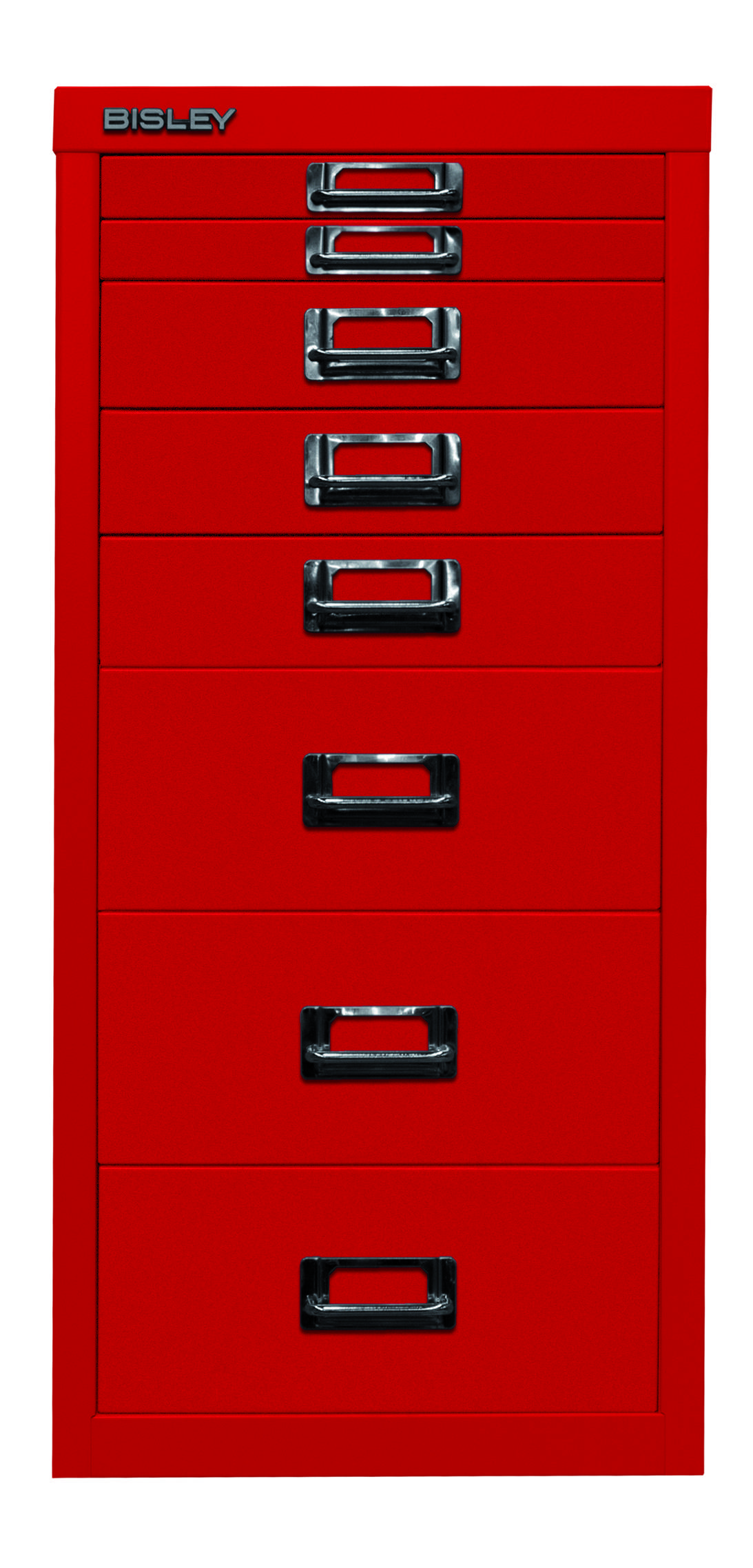 Bisley MultiDrawer™, 29er Serie, DIN A4, 8 Schubladen, Farbe kardinalrot-0