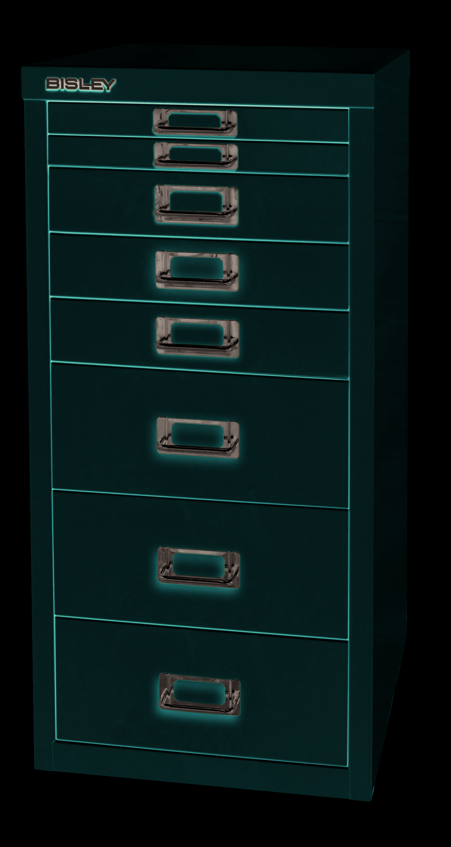Bisley MultiDrawer™, 29er Serie, DIN A4, 8 Schubladen, Farbe kardinalrot-1