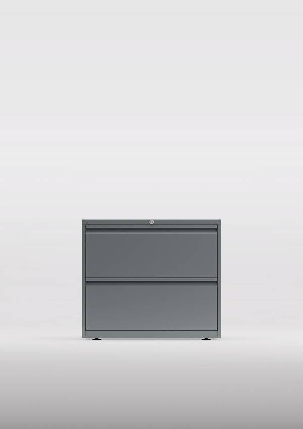 Hängeregistraturschrank Essentials, 2 Hängeregistratur à H 304 mm, Farbe silber