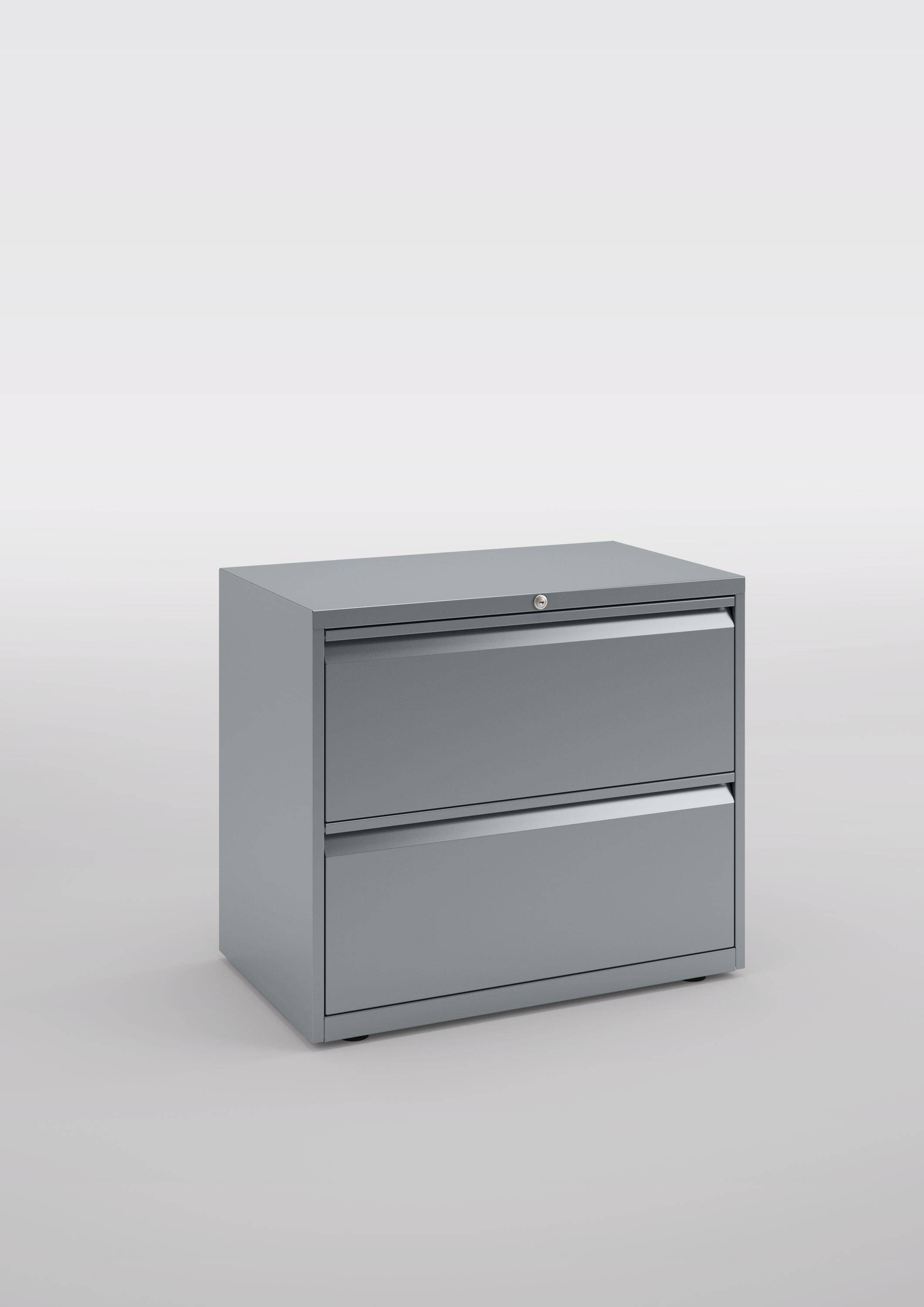 Hängeregistraturschrank Essentials, 2 Hängeregistratur à H 304 mm, Farbe silber-1
