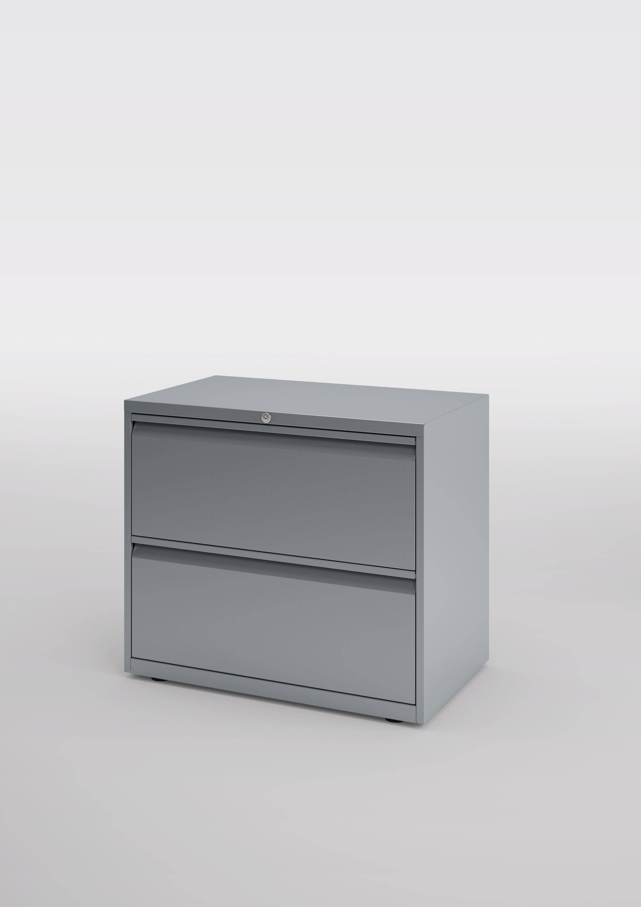 Hängeregistraturschrank Essentials, 2 Hängeregistratur à H 304 mm, Farbe silber-2