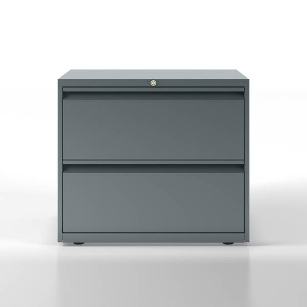 Hängeregistraturschrank Essentials, 2 Hängeregistratur à H 304 mm, Farbe anthraz