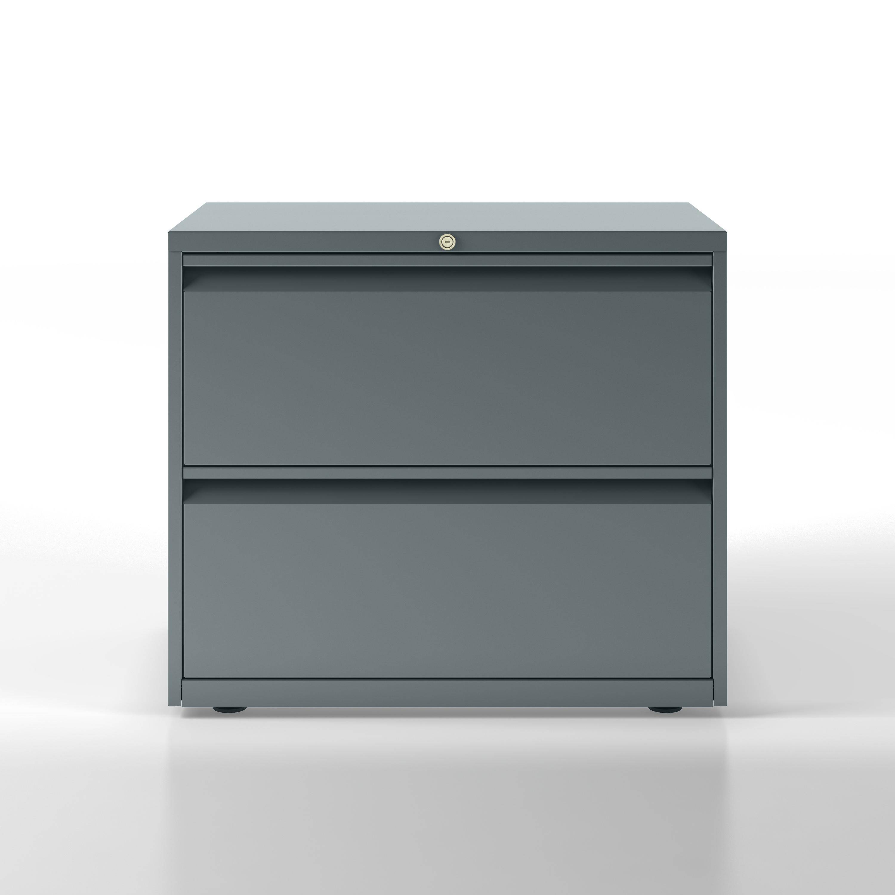 Hängeregistraturschrank Essentials, 2 Hängeregistratur à H 304 mm, Farbe anthraz-0