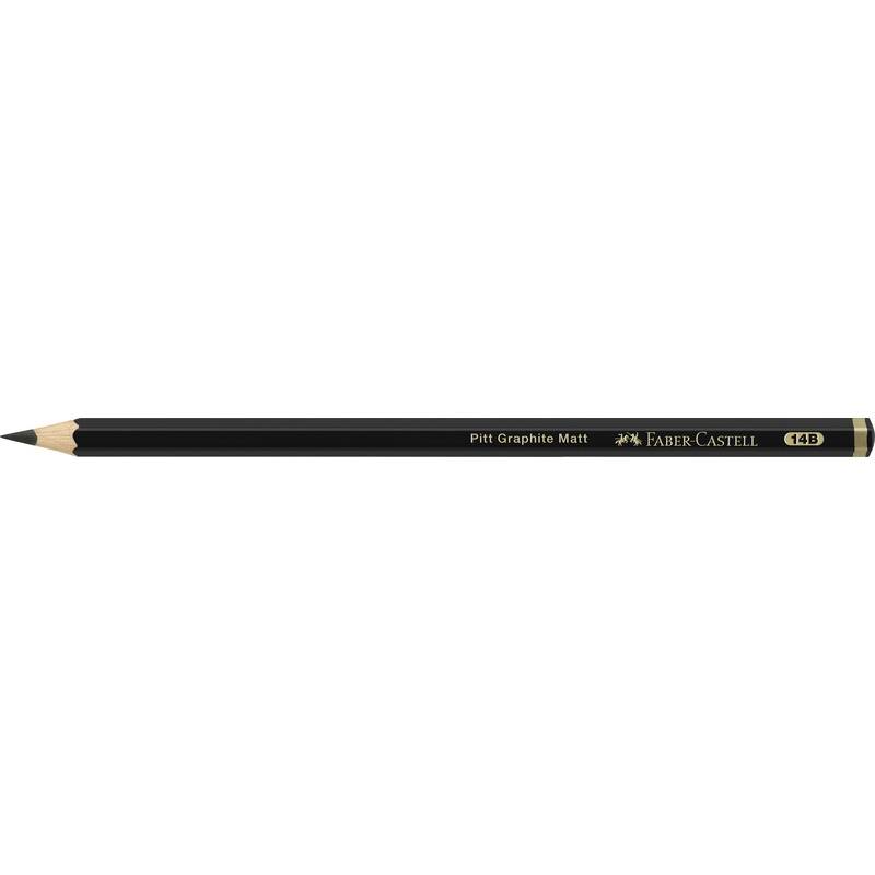 FABER-CASTELL Bleistift PITT GRAPHITE Matt, Härtegrad: 14B-0