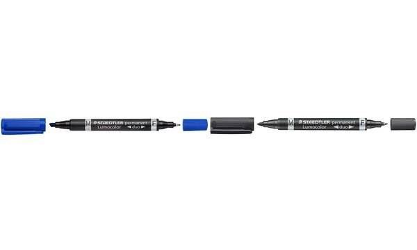 Permanentmarker Lumocolor duo 0,6mm/1,5mm grün-2