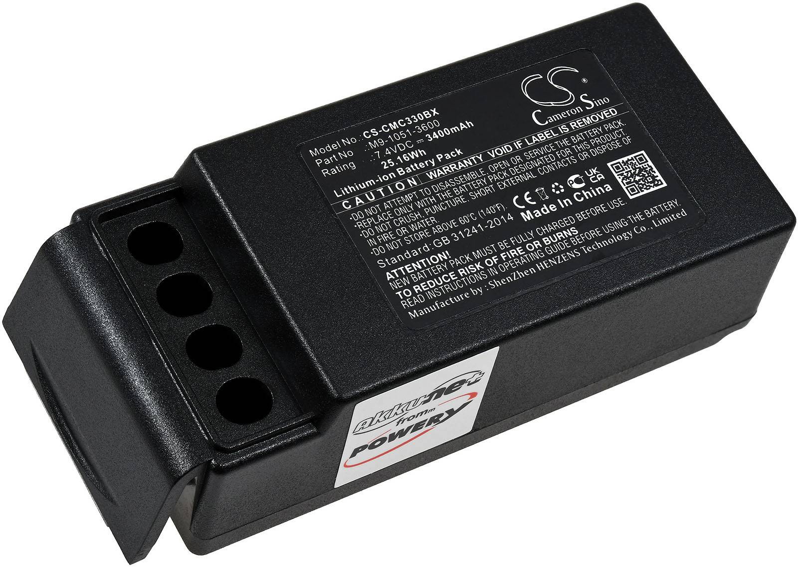 XXL-Akku passend für Kran-Fernsteuerung Cavotec MC3300 / Typ M9-1051-3600, 7,4V, Li-Ion-0