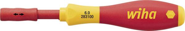 Wiha Wiha 2831 - Schraubendrehergriff - 6 mm VDE Umsteckgriff Griff-Durchmesser: 30 mm Grifflänge: 11 mm