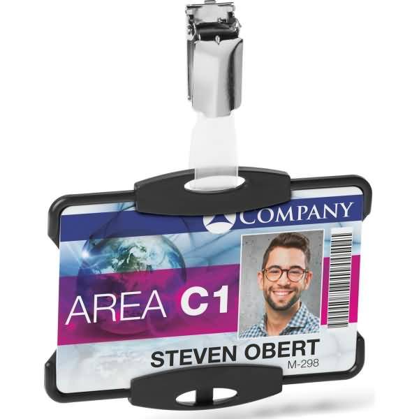 Kartenhalter Eco für 1 Ausweis 87x57cm grau VE=10 Stück-1