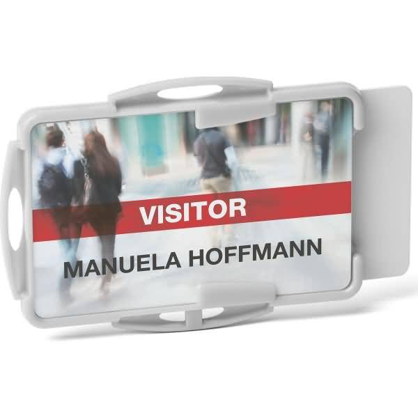 Kartenhalter Eco für 2 Ausweise 87x57cm grau VE=10 Stück-1