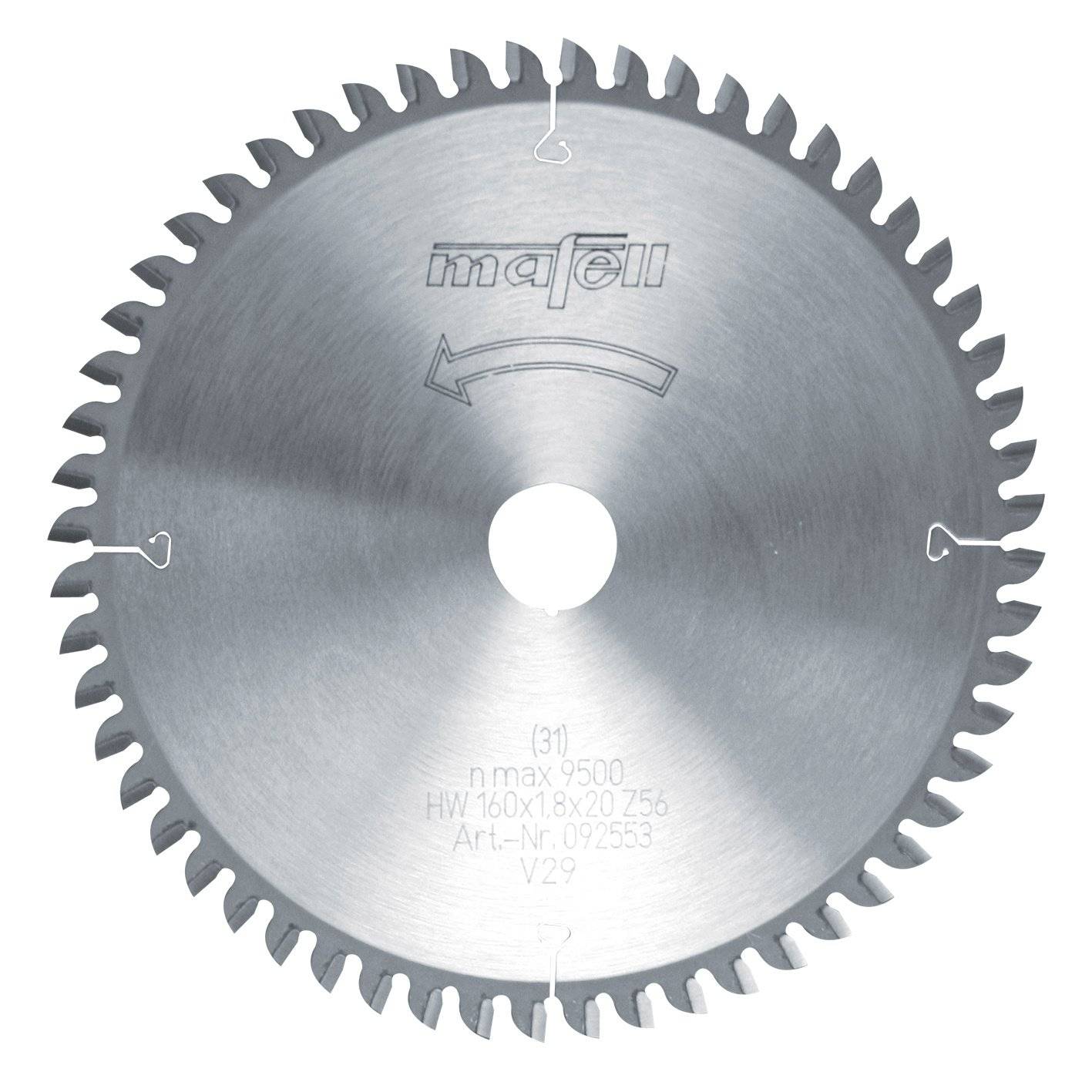 Mafell Hartmetall Sägeblatt HM 160 x 1,2/1,8 x 20 mm - 56 Zähne - Ersatzblatt-0