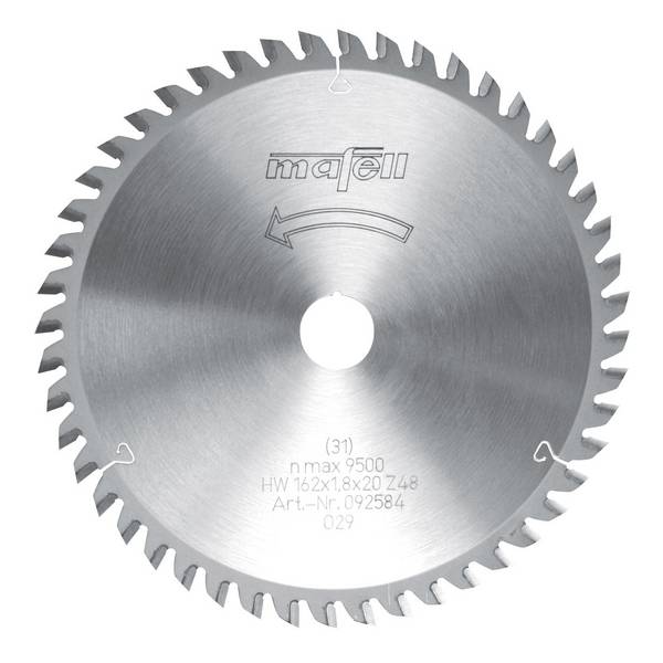 Mafell Hartmetall Sägeblatt HM 162 x 1,2/1,8 x 20 mm - 48 Zähne - Ersatzblatt