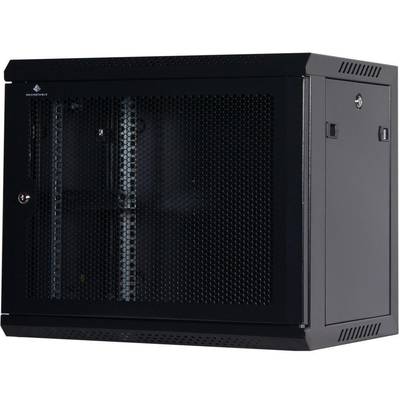 Rockstable 9 HE 19 Zoll Wandgehäuse | (BxTxH) 600x440x503mm | perforierte Tür