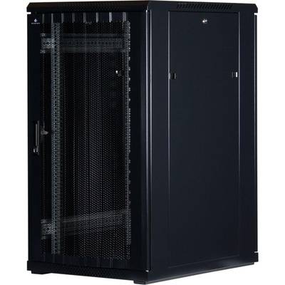 Rockstable 22 HE 19 Zoll Serverschrank | (BxTxH) 600x800x1200mm | perforierte Tür