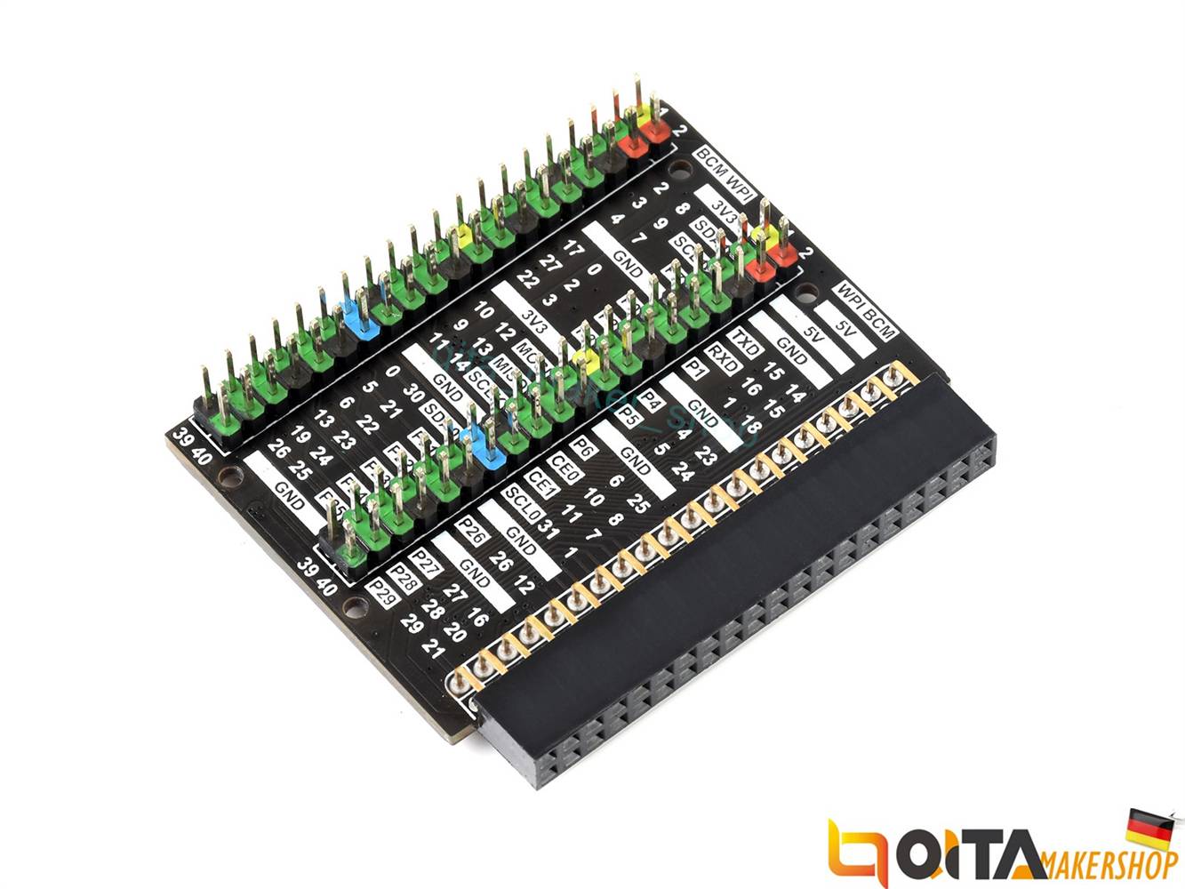 WaveShare Raspberry Pi 400 GPIO Header Adapter Header Expansion 2x 40PIN Header-7
