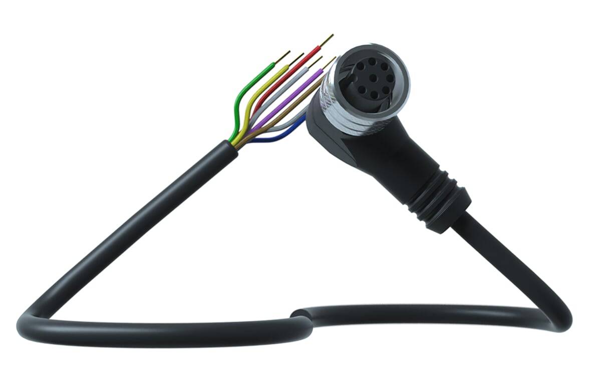Sensorleitung M12 8P PUR 5m IP67 - 5 m - PUR-Kabel - AA050 - autosen-0