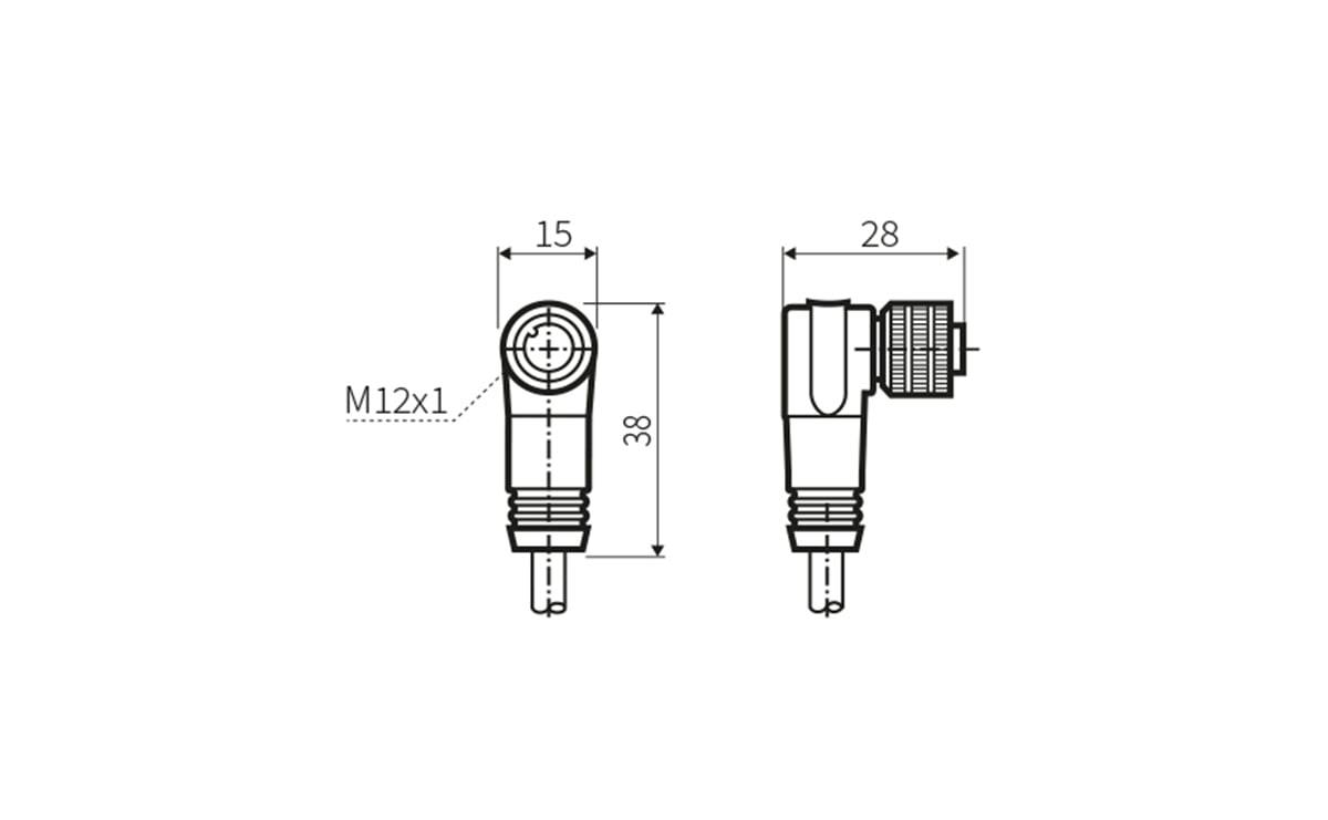 Sensorleitung M12 8P PUR 5m IP67 - 5 m - PUR-Kabel - AA050 - autosen-2
