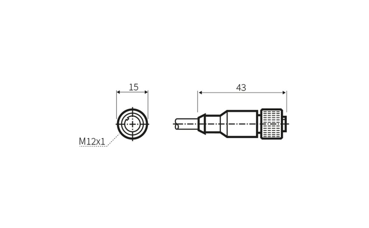 Sensorleitung M12 8P PUR 5m IP67 - 5 m - PUR-Kabel - AA049 - autosen-2