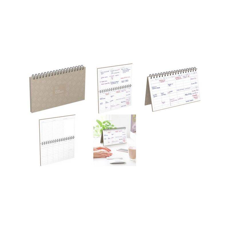 LECAS Agenda DESK PLANNER, perpétuel, 240 x 140 mm