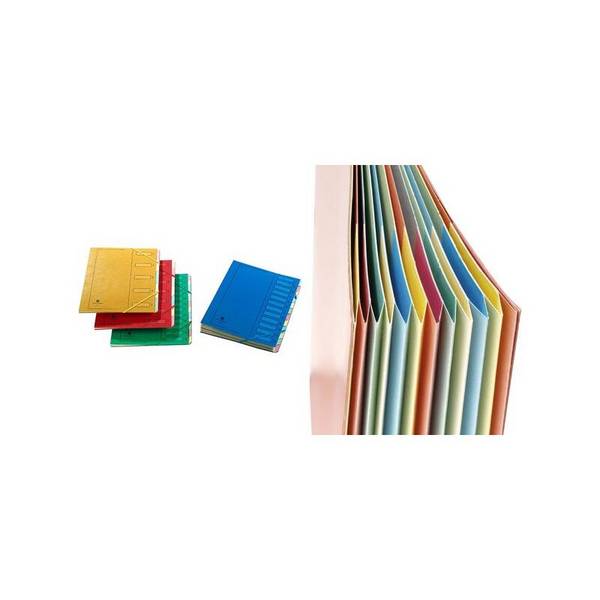 extendos Ordnungsmappe 223, aus Karton, 12 Fächer, gelb