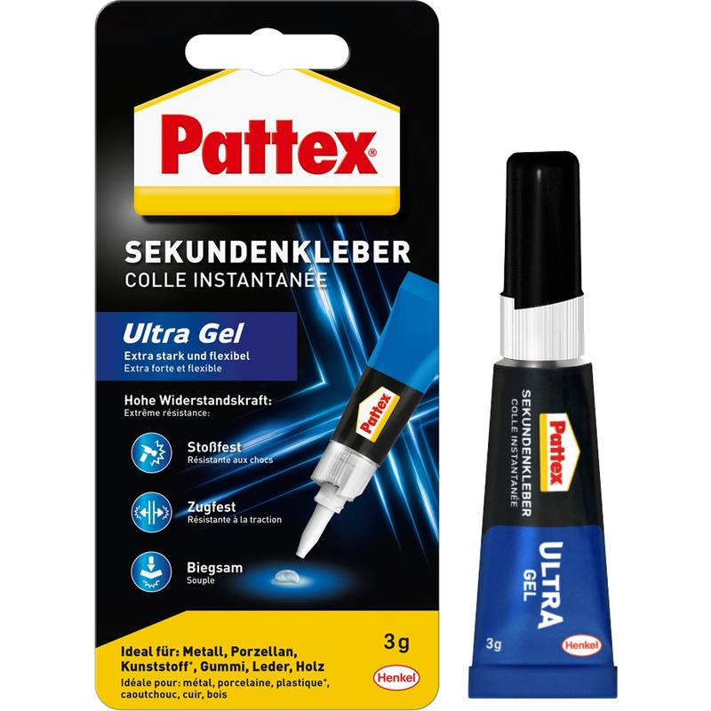 Pattex Sekundenkleber Ultra Gel, 3 g Tube-0