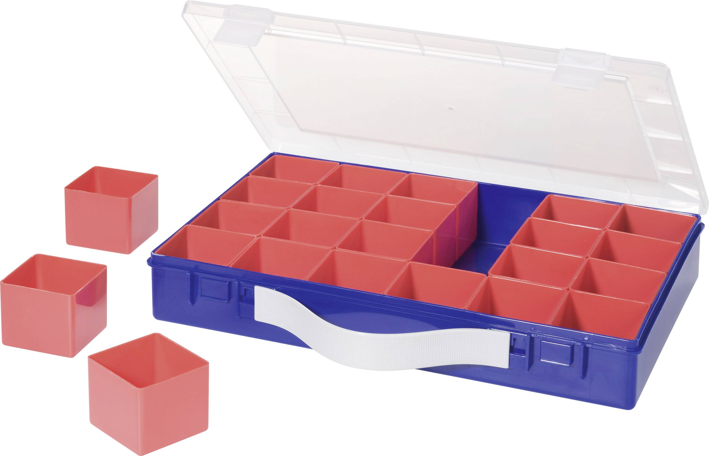 Made in Germany hünersdorff Sortimentskasten: stabile Sortierbox Sortierkasten-Maße: T170 x B250 x H46 mm 12 Fächer gelb PS mit fester Fachaufteilung