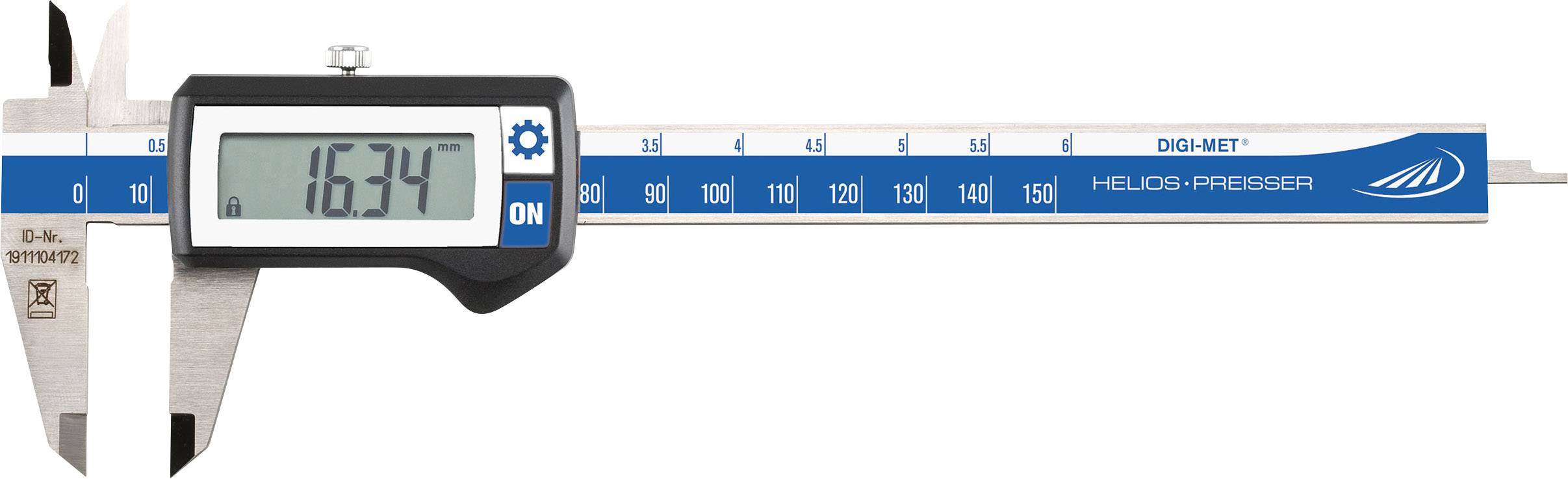 HELIOS PREISSER Digitaler Messschieber 150 mm Helios Preisser DIGI-MET 1320 417 DIN 862