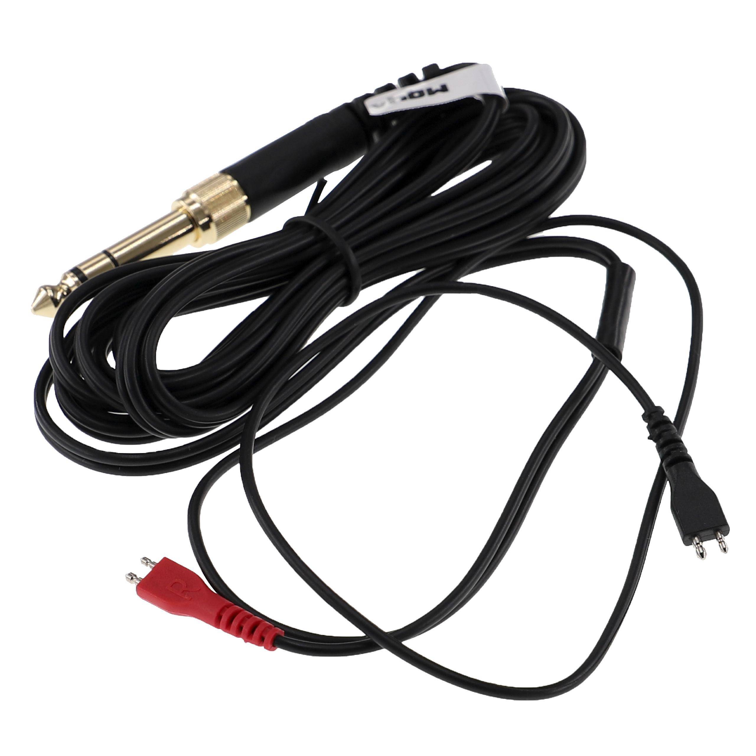 vhbw Audio AUX Kabel kompatibel mit Sennheiser HD 420 | HD 420 SL, HD 425 Kopfhörer - Audiokabel 3,5 mm Klinkenstecker-3