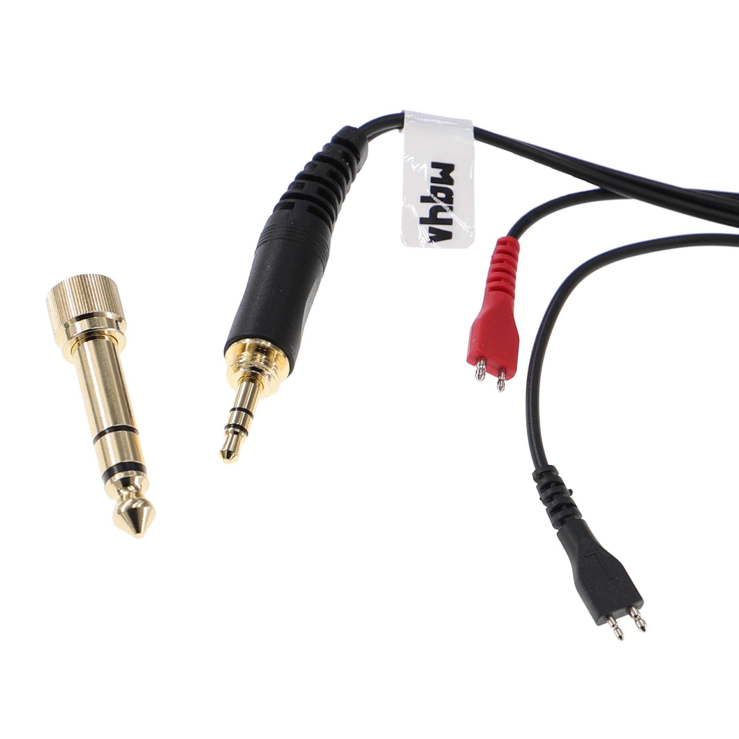 vhbw Audio AUX Kabel kompatibel mit Sennheiser HD 420 | HD 420 SL, HD 425 Kopfhörer - Audiokabel 3,5 mm Klinkenstecker-4