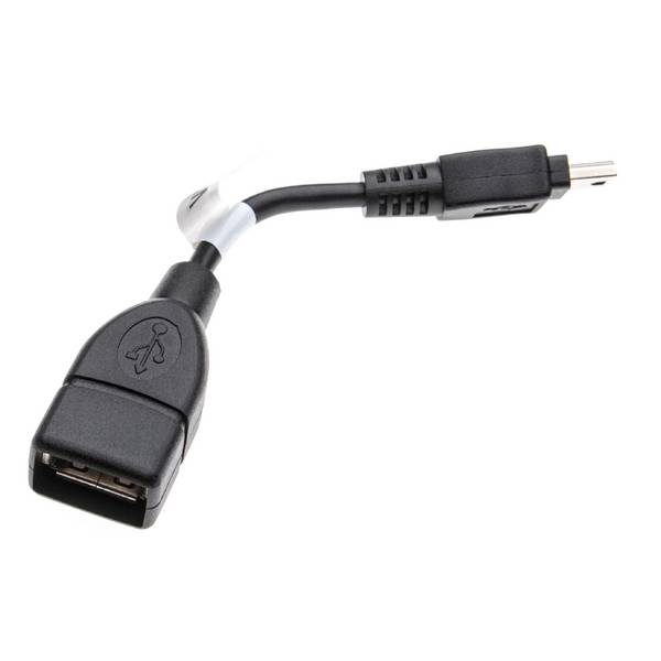 vhbw Adapter OTG kompatibel mit Sony DCR-SX65E | DCR-SX85E, DCR-SX73E Mobilgerät - Kabeladapter Mini-USB (männlich) auf